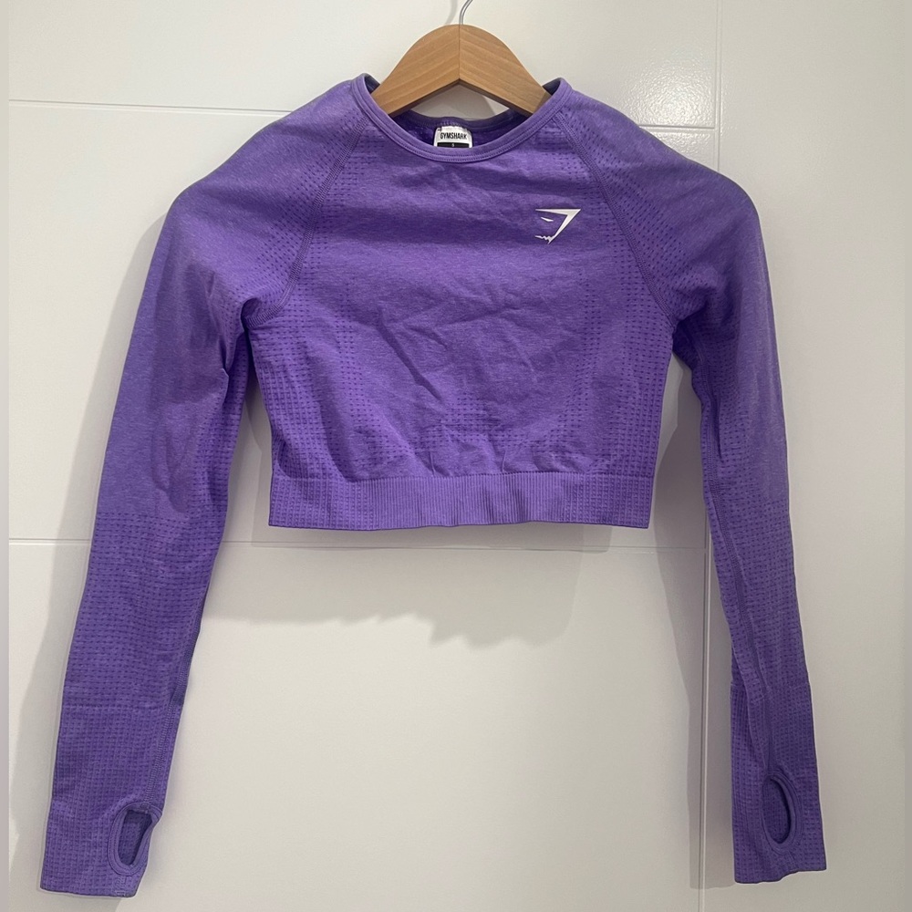 GYMSHARK VITAL SEAMLESS CROP TOP 🦈💜